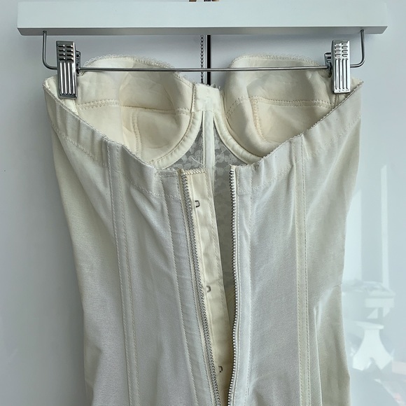 LADY SUZANNE Vintage New Old Stock Guêpière Merry Widow Bustier B32 White - Picture 12 of 17